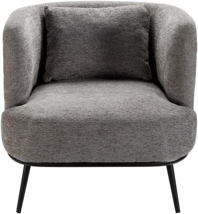 Courtisols Modern Curved Gray Accent Chair