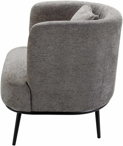 Courtisols Modern Curved Gray Accent Chair