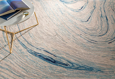 Cranebrook Blue Marble Rug