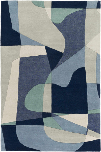 Crawfordsville Modern Wool Rug