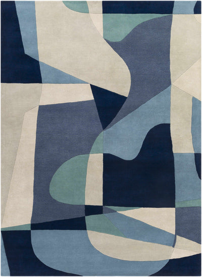 Crawfordsville Modern Wool Rug