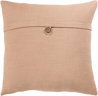 Croydon Dusty Coral Square Throw Pillow