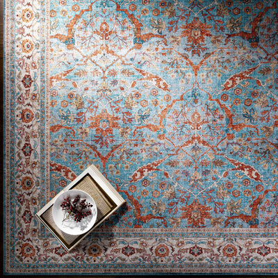 Kisling Aqua Traditional Rug - Clearance