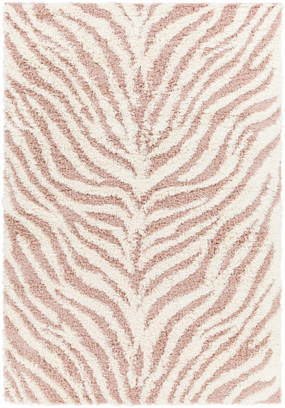 Dagna Zebra Print Shag Area Rug