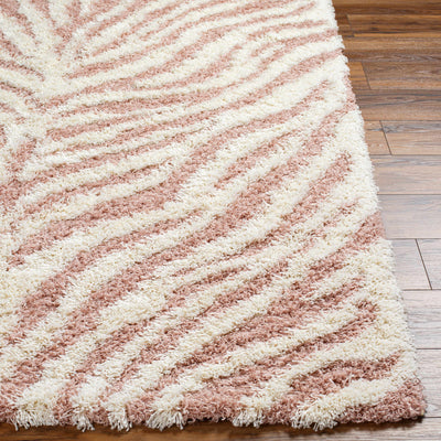 Dagna Zebra Print Shag Area Rug