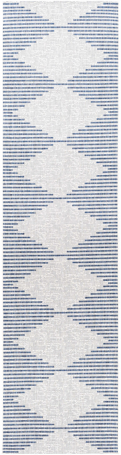 Stephan Blue & Cream Outdoor Rug