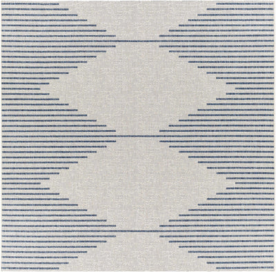 Stephan Blue & Cream Outdoor Rug