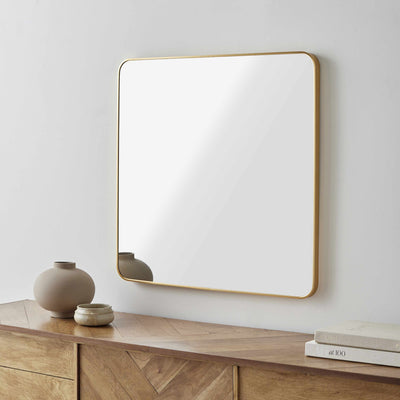 Ockenfels Modern Arched  Gold Wall Mirror