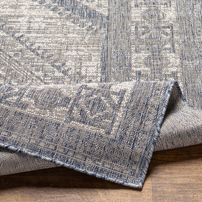 Umraniye Gray & Blue Area Rug - Clearance