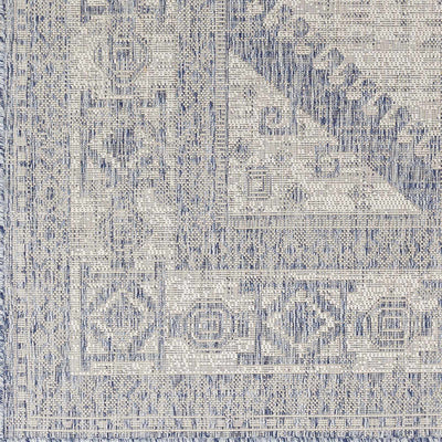 Umraniye Gray & Blue Area Rug - Clearance