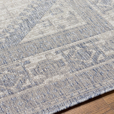 Umraniye Gray & Blue Area Rug - Clearance