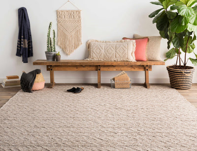 Diomede Neutral Wool&Viscose Area Rug