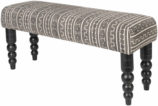 Toshkivka Black and White Patterned Bench