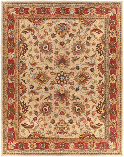 Cherryfield Hand Tufted Brown & Rust 1001 Wool Rug