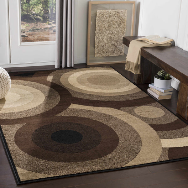 Dulzura Brown Circles Rug - Clearance