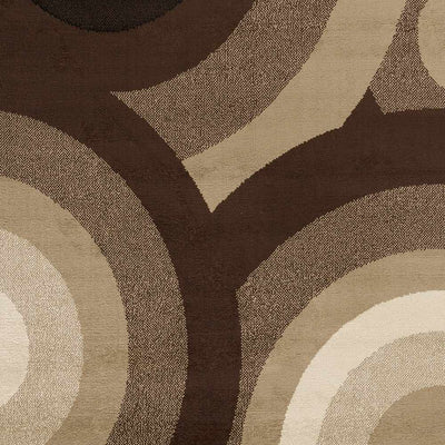 Dulzura Brown Circles Rug - Clearance