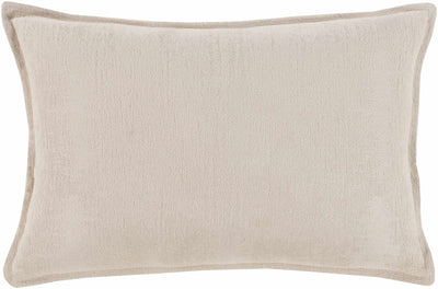 Dunkerton Beige Square Throw Pillow