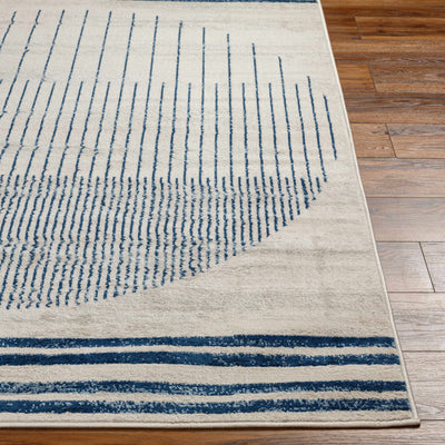 Angus Blue&White Geometric Area Rug