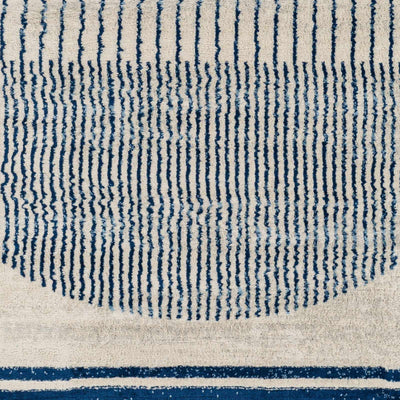 Angus Blue&White Geometric Area Rug