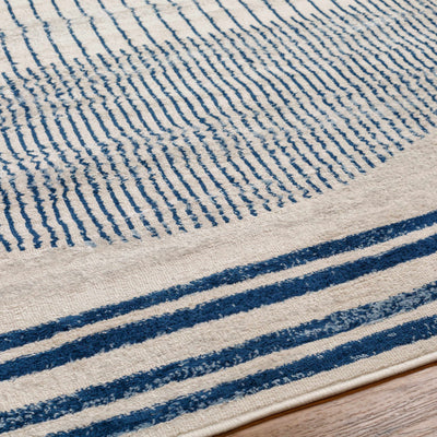 Angus Blue&White Geometric Area Rug