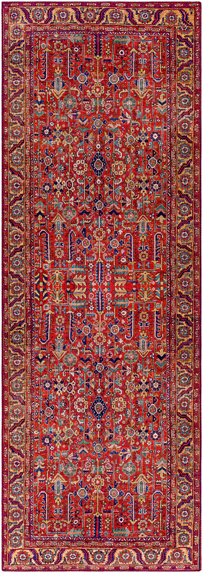 Edwardsburg Traditional Red Performance Rug