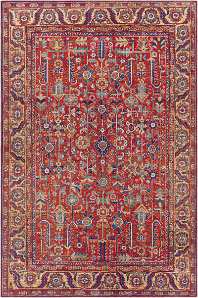 Edwardsburg Traditional Red Performance Rug