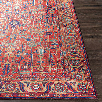 Edwardsburg Traditional Red Performance Rug