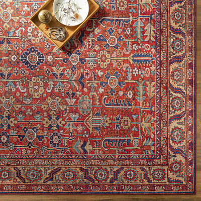 Edwardsburg Traditional Red Performance Rug