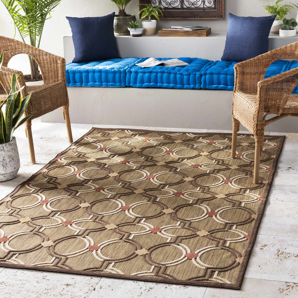 Edgemoor Geometric Olefin Rug - Clearance