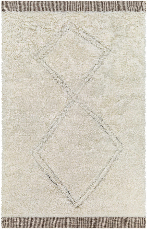 Eguia Hand Knotted Plush Wool Area Rug