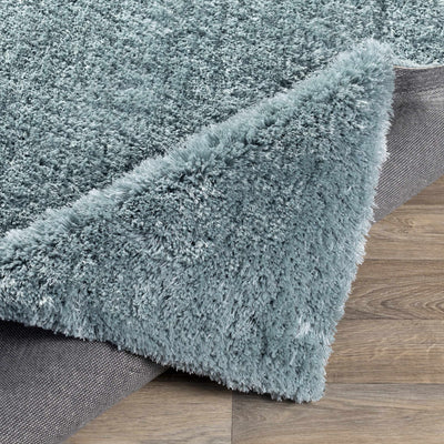 Sandbach Solid Ice Blue Large Shag Rug - Clearance