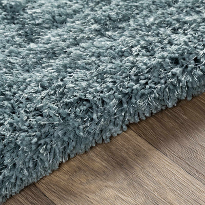 Sandbach Solid Ice Blue Large Shag Rug - Clearance