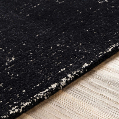 Zanoni Black Wool Area Rug