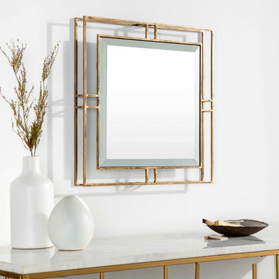 Entablado Gold Iron Wall Mirror