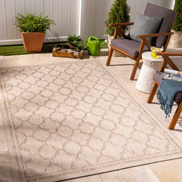 Noam Beige Indoor & Outdoor Rug - Clearance