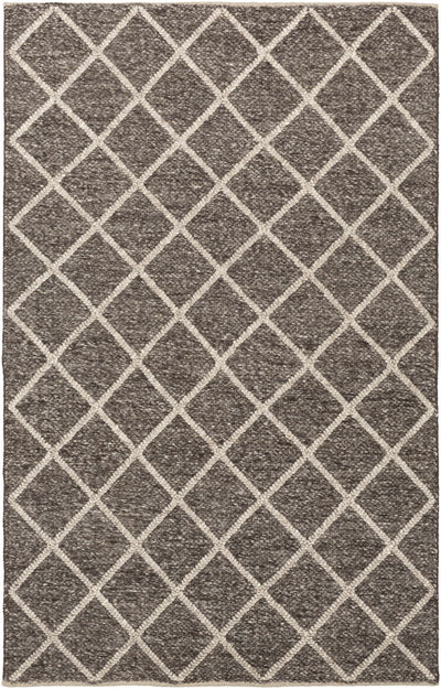 Syosset 2x3 Brown Trellis Wool&Viscose Rug - Clearance