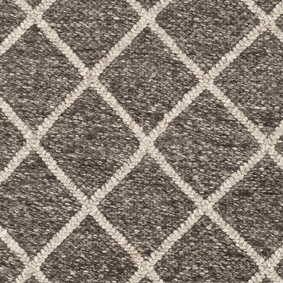 Syosset 2x3 Brown Trellis Wool&Viscose Rug - Clearance