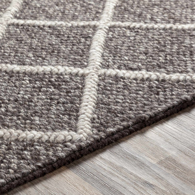 Syosset 2x3 Brown Trellis Wool&Viscose Rug - Clearance