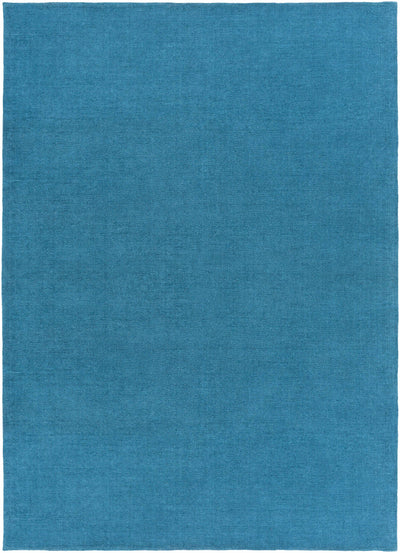 Solid Aqua Wool Carpet - Clearance