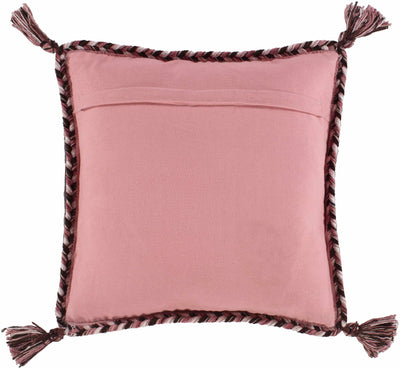 Evergreen Rustic Pink Woven Accent Pillow - Clearance