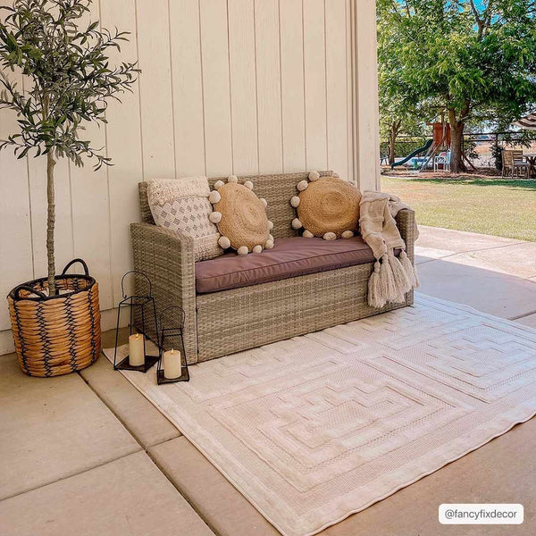 Yves Cream Outdoor Rug - Clearance