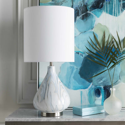 Farnborough Marble Ceramic Table Lamp