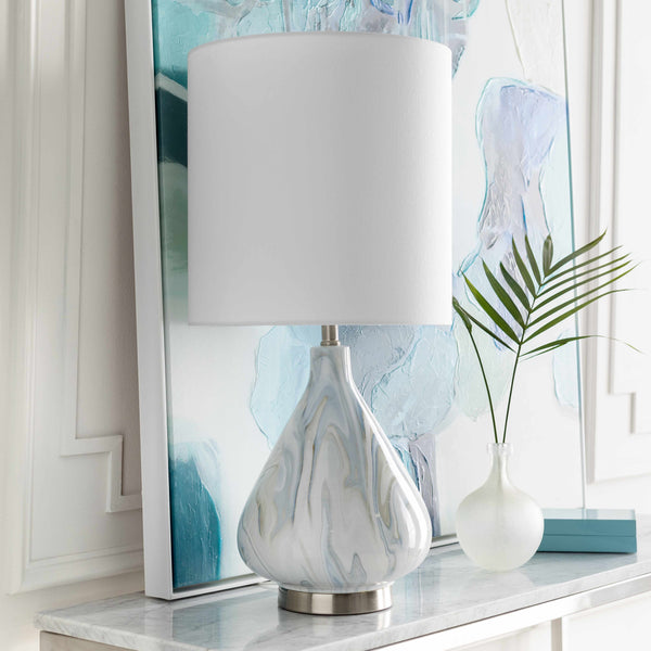 Farnborough Marble Ceramic Table Lamp