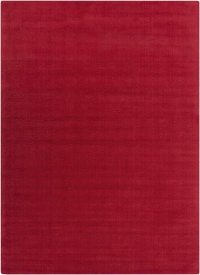 Brockton Solid Wool Crimson Red Area Rug - Clearance