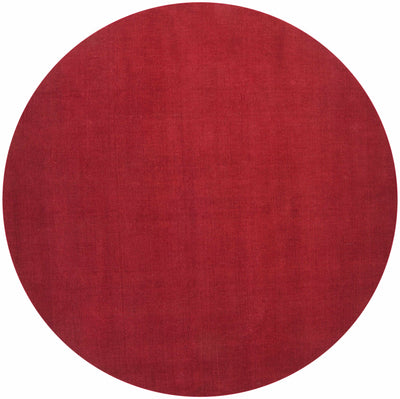 Brockton Solid Wool Crimson Red Area Rug - Clearance