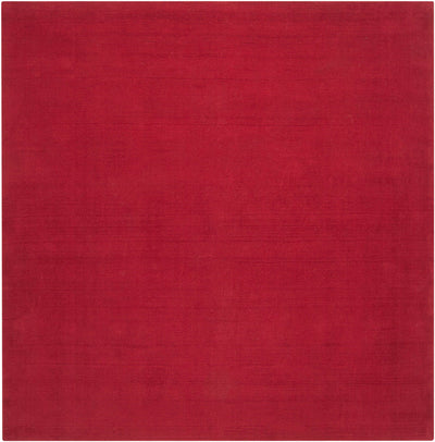 Brockton Solid Wool Crimson Red Area Rug - Clearance