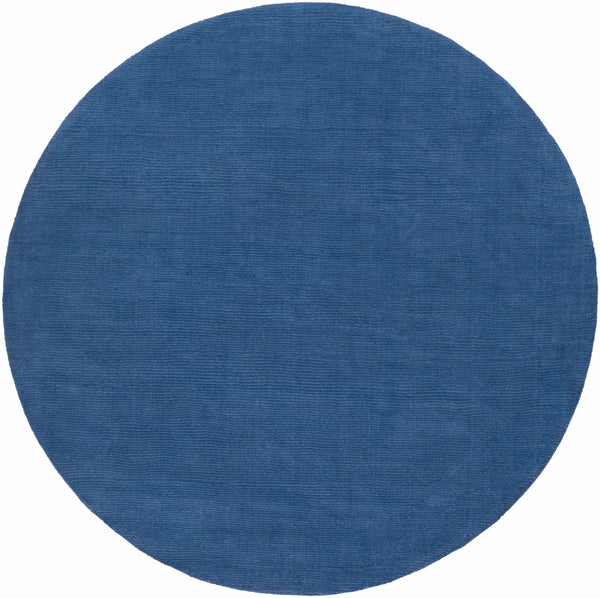 Brockton Solid Wool Blue Area Rug