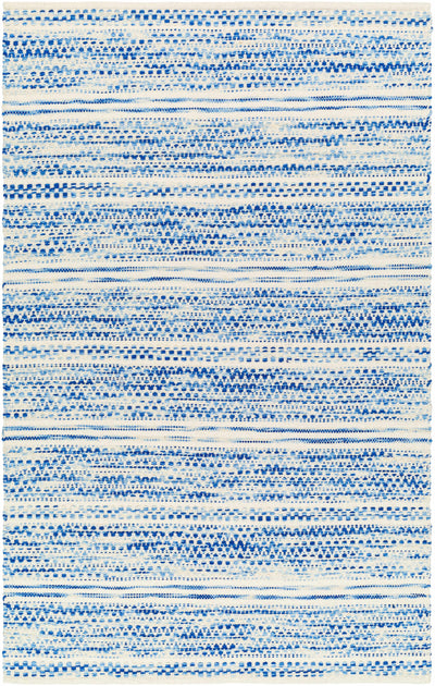 Williford Blue Wool Flatwoven Rug