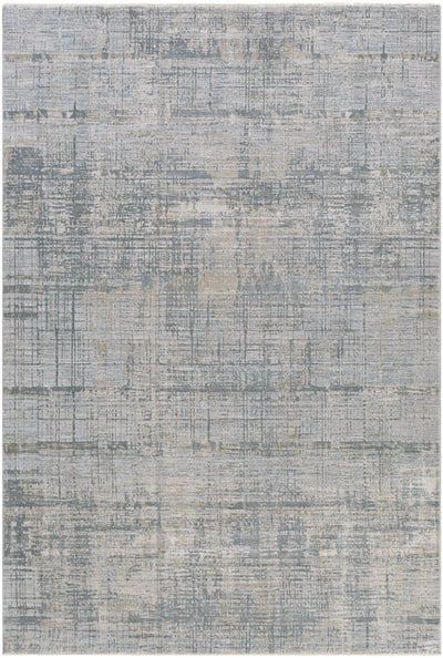 Fallin Gray Abstract Striped Area Carpet