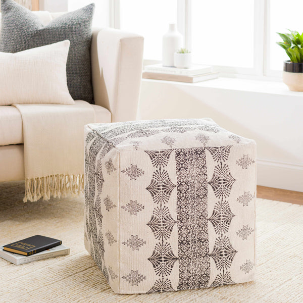 Fini Bohemian Geometric Pouf